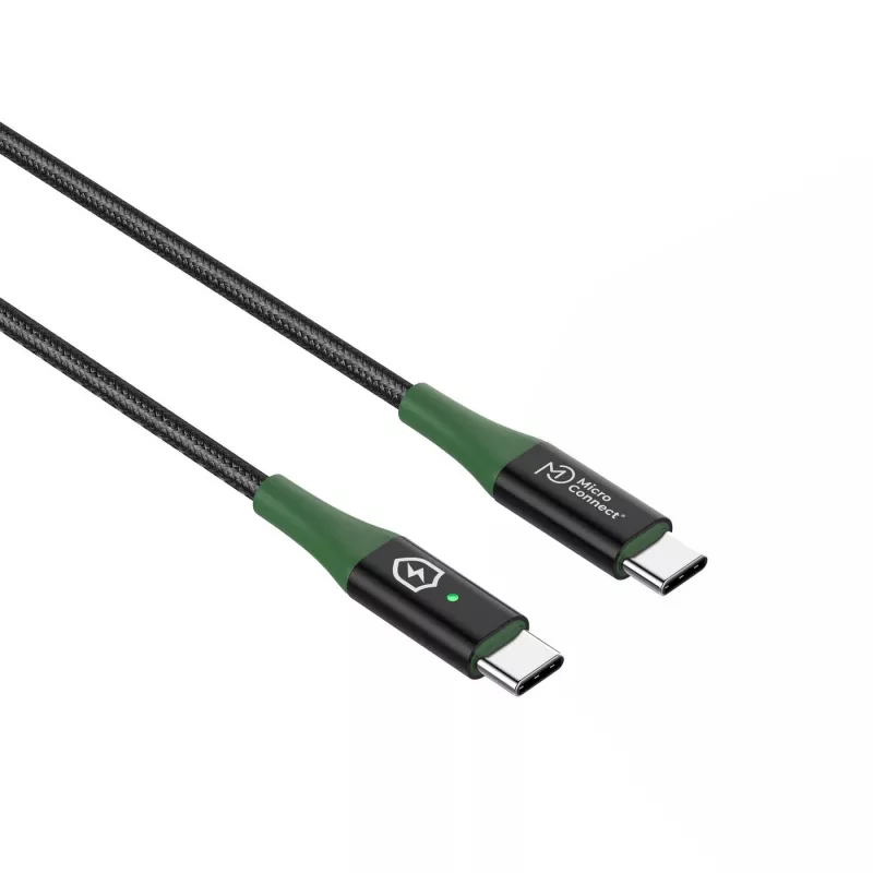 MicroConnect MC-SMART USB-C-C-01 USB-C kabelis 1 m juodas/žalias