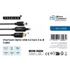 Microconnect MC-USB3.0AB15OP aktyvus optinis USB laidas USB 3.2 Gen 2 (3.1 Gen 2) 15 m USB A USB B juodas