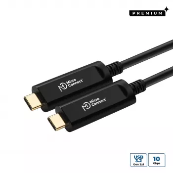 Microconnect MC-USB3.1C15OP USB-C laidas USB 3.2 Gen 2 15 m juodas