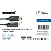 Microconnect MC-USB3.2CA5OP USB 3.2 Gen 2 aktyvus optinis laidas 5 m USB A / USB C juodas