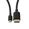 Vaizdo kabelio adapteris MicroConnect MC-USBCDP05 0,5 m USB Type-C į DisplayPort juodas