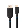 Vaizdo kabelio adapteris MicroConnect MC-USBCDP05 0,5 m USB Type-C į DisplayPort juodas