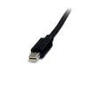 StarTech.com MDISP2M Mini DisplayPort 1.2 kabelis, M/M, 2 m, 4K x 2K Ultra HD, suderinamas su Thunderbolt 2, juodas