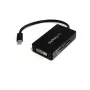 StarTech.com kelioninis A/V adapteris: 3-in-1 Mini DisplayPort į DisplayPort, DVI arba HDMI keitiklis