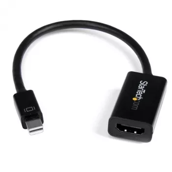 StarTech.com Mini DisplayPort į HDMI adapteris – aktyvus mDP į HDMI vaizdo keitiklis – 4K 30Hz – Mini DP arba Thunderbolt 1/2 Mac/PC prie HDMI monitoriaus/TV/ekrano – mDP 1.2 į HDMI adapteris