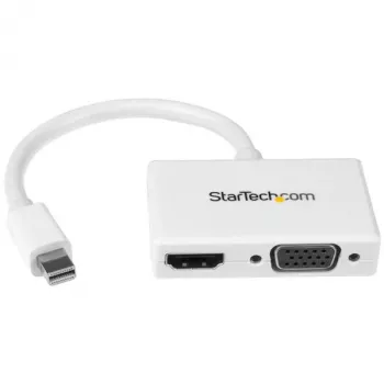 StarTech.com MDP2HDVGAW Mini DisplayPort į HDMI arba VGA adapteris, baltas