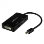 StarTech.com kelioninis garso/vaizdo adapteris: 3-in-1 Mini DisplayPort į VGA, DVI arba HDMI keitiklis