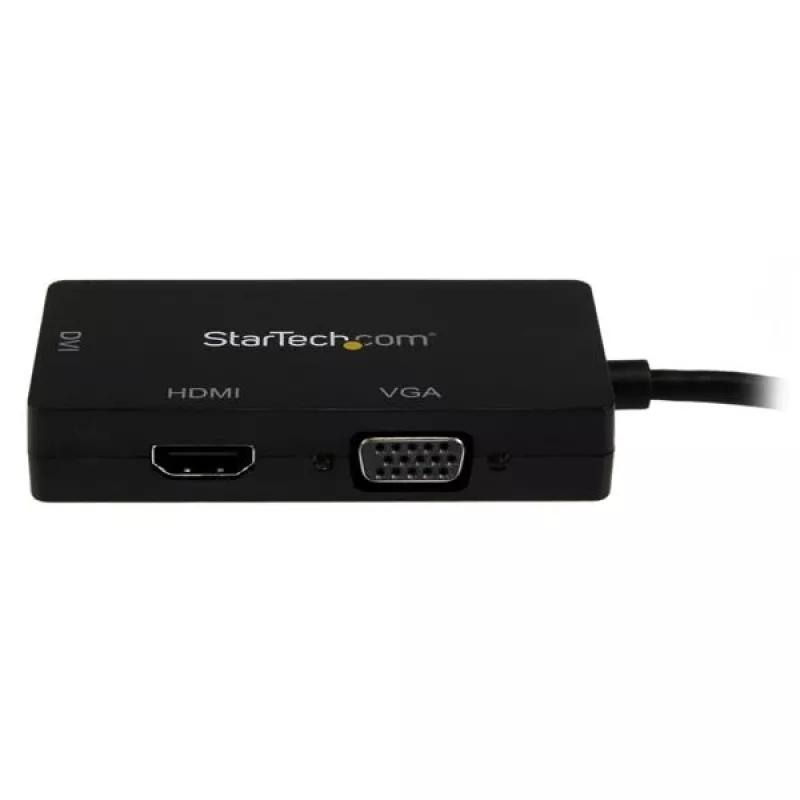StarTech.com kelioninis garso/vaizdo adapteris: 3-in-1 Mini DisplayPort į VGA, DVI arba HDMI keitiklis