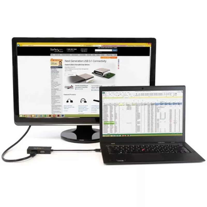 StarTech.com kelioninis garso/vaizdo adapteris: 3-in-1 Mini DisplayPort į VGA, DVI arba HDMI keitiklis