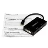 StarTech.com kelioninis garso/vaizdo adapteris: 3-in-1 Mini DisplayPort į VGA, DVI arba HDMI keitiklis