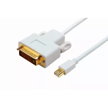 Microconnect MDPDVI2 vaizdo kabelio adapteris 2 m DVI-D mini DisplayPort Baltas