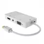 Microconnect MDPDVIHDMIVGAAA nešiojamojo kompiuterio dokas / prievadų replikatorius baltas