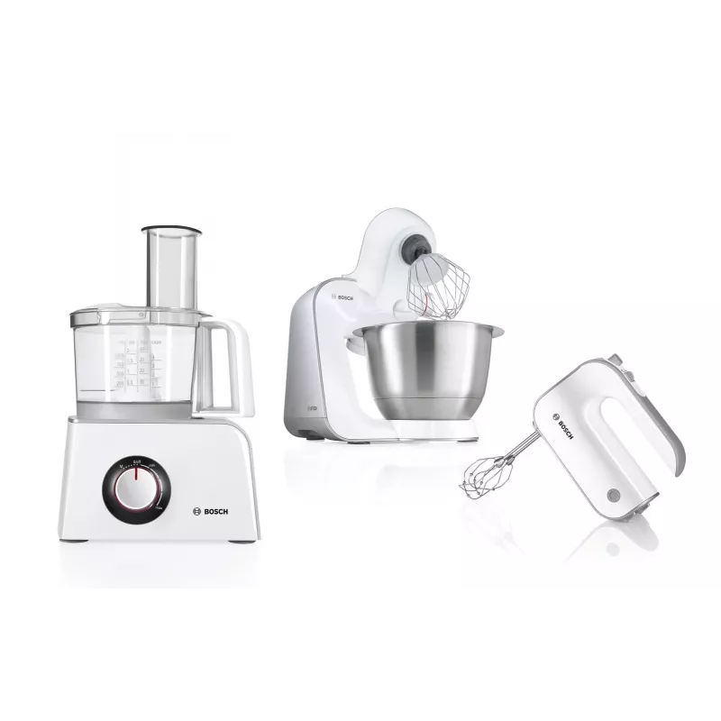 Bosch MFQ4080 rankinis plaktuvas 500 W sidabrinis, baltas