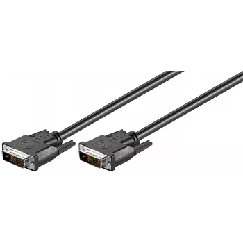 MicroConnect MONCCS1 DVI laidas 1 m DVI-D juodas