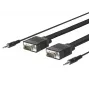 Microconnect MONGG3BMJ VGA kabelis 3 m VGA (D-Sub) juodas