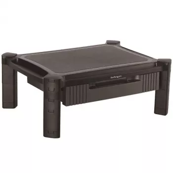 StarTech.com MONSTADJD – Reguliuojamo aukščio monitoriaus stovas su stalčiumi, laisvai pastatomas, 10 kg, 33–81,3 cm, juodas