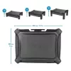 StarTech.com MONSTADJD – Reguliuojamo aukščio monitoriaus stovas su stalčiumi, laisvai pastatomas, 10 kg, 33–81,3 cm, juodas