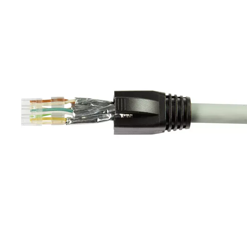 RJ-45 jungtis LogiLink MP0070 (Cat.6A, 10 Gbps, sidabrinė, 50 vnt.)