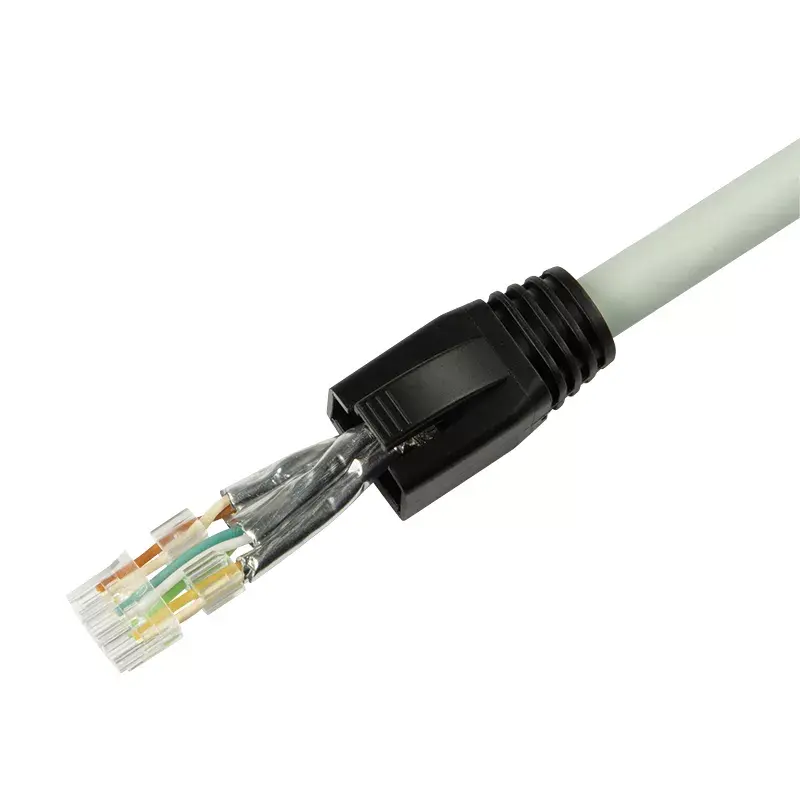 RJ-45 jungtis LogiLink MP0070 (Cat.6A, 10 Gbps, sidabrinė, 50 vnt.)