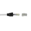 RJ-45 jungtis LogiLink MP0070 (Cat.6A, 10 Gbps, sidabrinė, 50 vnt.)