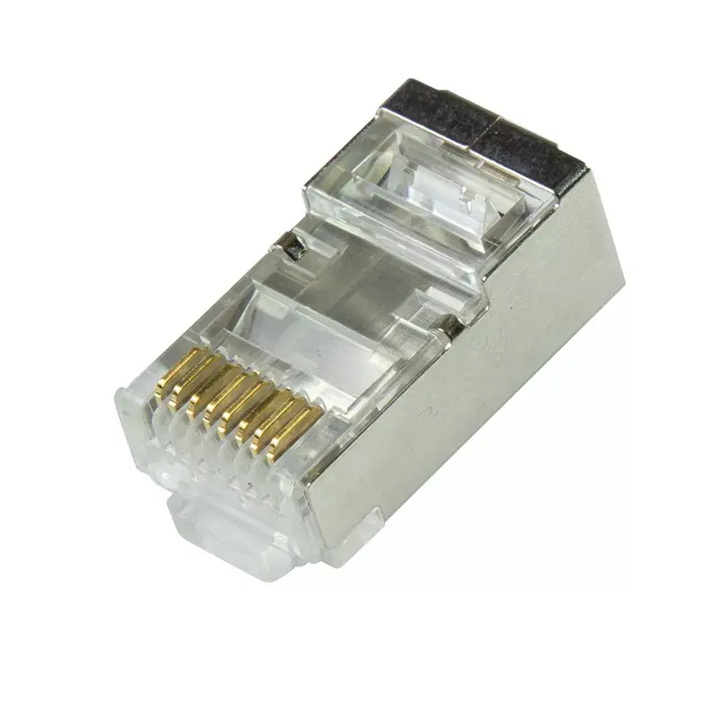 RJ-45 jungtis LogiLink MP0070 (Cat.6A, 10 Gbps, sidabrinė, 50 vnt.)