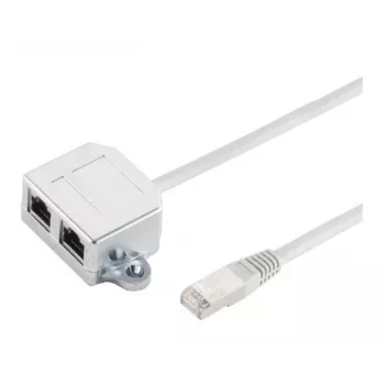 Microconnect MPK418 RJ45 kabelio skirstytuvas (Y adapteris), RJ45 į 2x RJ45, juodas