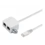 Microconnect MPK418 RJ45 kabelio skirstytuvas (Y adapteris), RJ45 į 2x RJ45, juodas