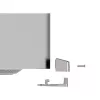 Compulocks Mac Studio Ledge Lock Adapter rakinamas kabelio spynos adapteris sidabrinis