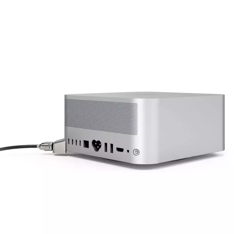 Compulocks Mac Studio Ledge Lock Adapter rakinamas kabelio spynos adapteris sidabrinis