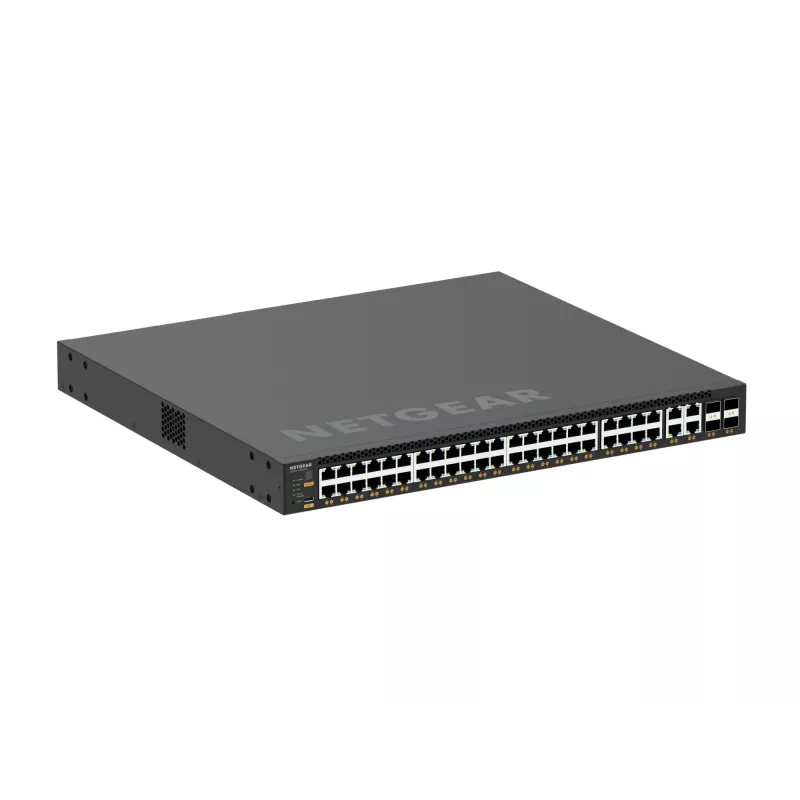 NETGEAR M4350-44M4X4V valdomas L3 2,5G Ethernet (100/1000/2500) PoE jungiklis 1U juodas