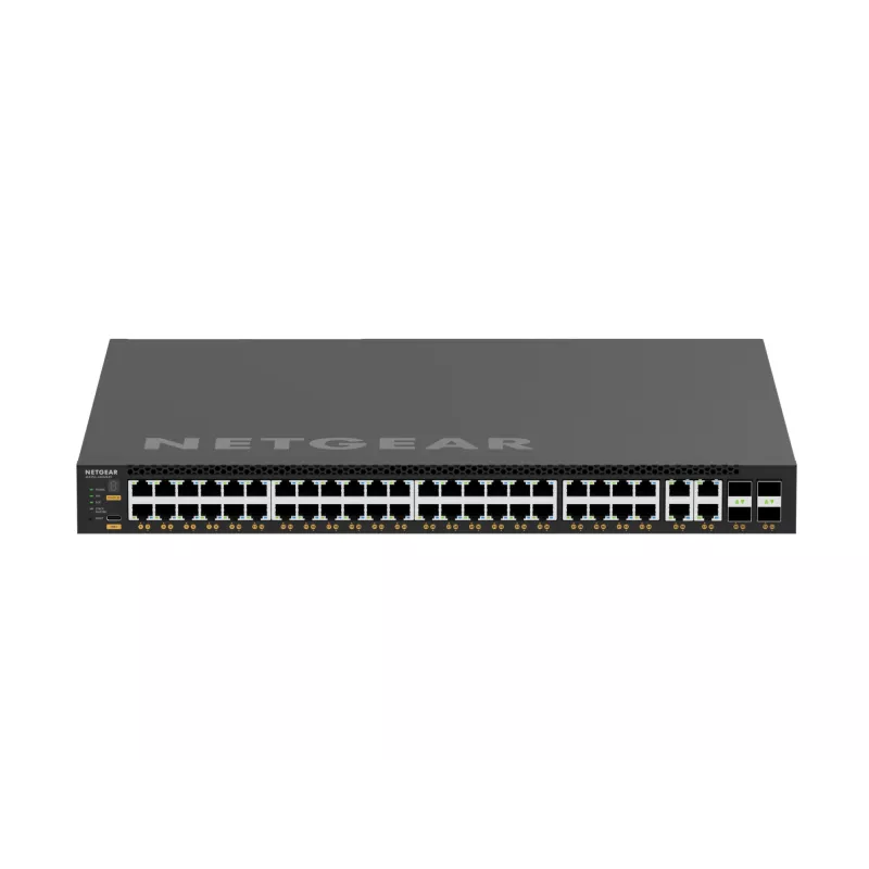 NETGEAR M4350-44M4X4V valdomas L3 2,5G Ethernet (100/1000/2500) PoE jungiklis 1U juodas