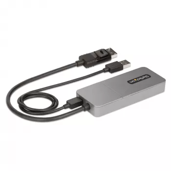 StarTech.com 3 prievadų MST šakotuvas – DisplayPort į 3x HDMI, trys 4K 60Hz monitoriai, DP 1.4 kelių monitorių vaizdo adapteris, 30 cm įmontuotas kabelis, maitinamas per USB, tik Windows