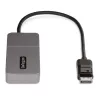 StarTech.com 3 prievadų MST šakotuvas – DisplayPort į 3x HDMI, trys 4K 60Hz monitoriai, DP 1.4 kelių monitorių vaizdo adapteris, 30 cm įmontuotas kabelis, maitinamas per USB, tik Windows