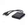StarTech.com 2 prievadų kelių monitorių adapteris – Mini DisplayPort į 2x DisplayPort MST šakotuvas – dviguba 4K 30Hz – vaizdo skirstytuvas išplėstiniam darbalaukiui Windows kompiuteriuose – mDP 1.2 į 2x DP
