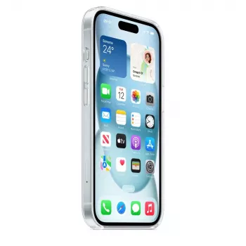 Apsauginis dėklas Apple iPhone 15, skaidrus, su MagSafe, PC