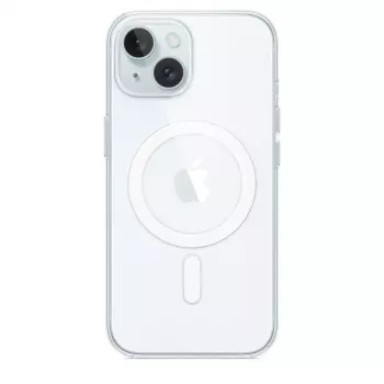 Apsauginis dėklas Apple iPhone 15, skaidrus, su MagSafe, PC