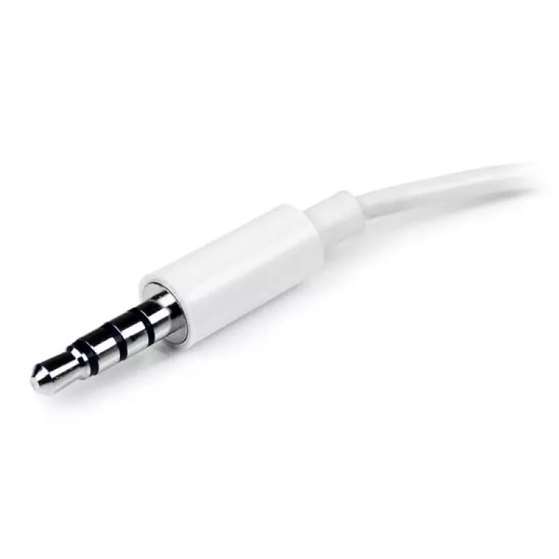 Adapteris ausinėms StarTech.com White 3,5 mm 4 pozicijų į 2x 3 pozicijų M/F