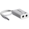 Adapteris ausinėms StarTech.com White 3,5 mm 4 pozicijų į 2x 3 pozicijų M/F