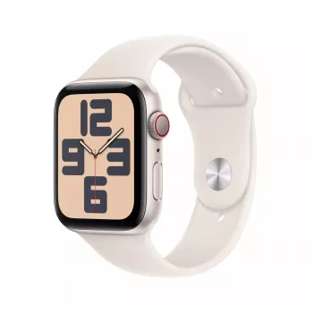 Išmanusis laikrodis Apple Watch SE GPS + Cellular 44mm Starlight aliuminio korpusas smėlio spalvos