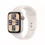 Išmanusis laikrodis Apple Watch SE GPS + Cellular 44mm Starlight aliuminio korpusas smėlio spalvos