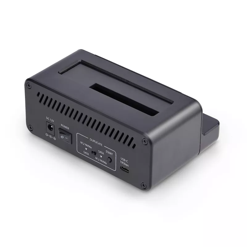 StarTech.com M.2 NVMe į 2,5/3,5 col. SATA diskų kopijavimo įrenginys, dviejų lizdų nepriklausomas SSD klonavimo / diskų dokas, dvikryptis NVMe į SATA / SATA į NVMe, iki 27 GB/min, TAA