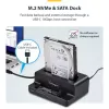 StarTech.com M.2 NVMe į 2,5/3,5 col. SATA diskų kopijavimo įrenginys, dviejų lizdų nepriklausomas SSD klonavimo / diskų dokas, dvikryptis NVMe į SATA / SATA į NVMe, iki 27 GB/min, TAA