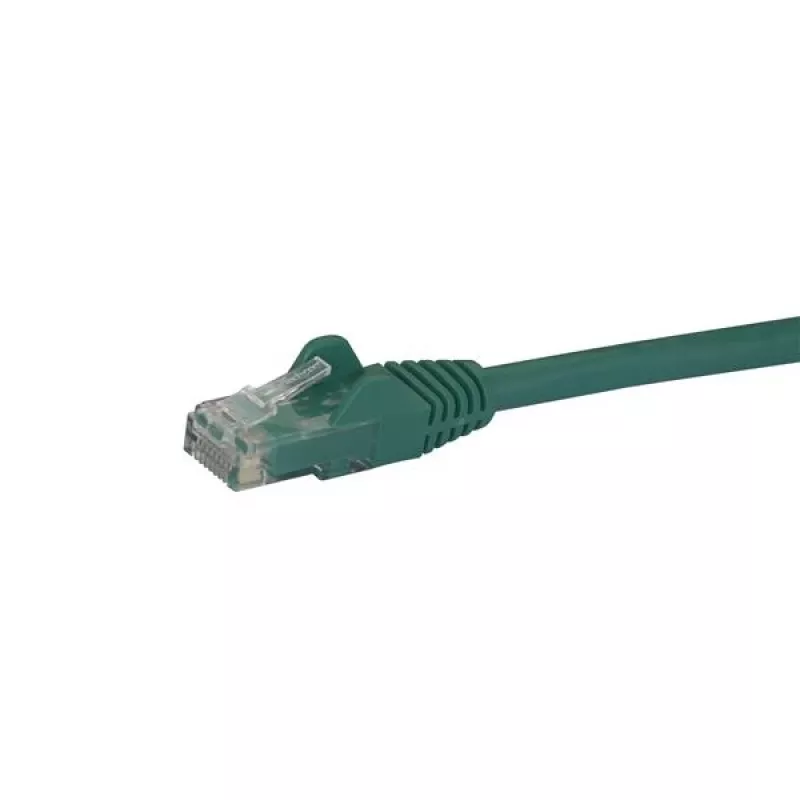 StarTech.com N6PATC10MGN Cat6 jungiamasis kabelis be užkabinimų, RJ45 UTP, 10 m, 650 MHz, 100W PoE, 24AWG, su lenkimo apsauga, žalias