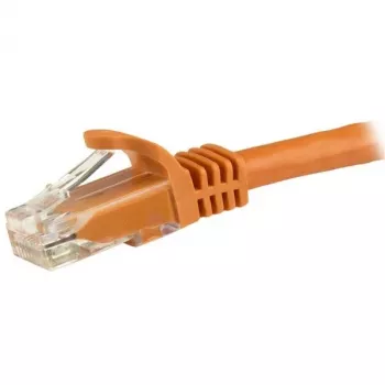 StarTech.com 15 m CAT6 Ethernet kabelis - oranžinis CAT 6 Gigabit Ethernet laidas - 250 MHz 100 W PoE RJ45 UTP tinklo/jungiamasis laidas be užkablių, su įtempimo mažinimu, individualiai išbandytas