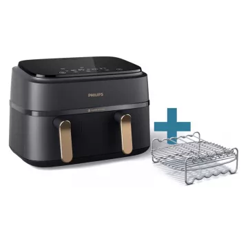 Oro gruzdintuvė Philips 3000 serijos NA352/04 9L 2750W Dvigubas krepšelis