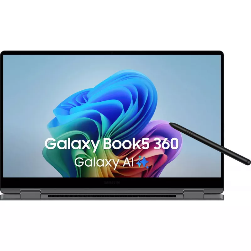 Hibridinis nešiojamas kompiuteris Samsung Galaxy Book5 360 15,6 colio Intel Core Ultra 7 16 GB 512 GB Intel Arc Graphics Windows 11 Pro