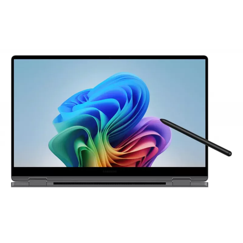 Konvertuojamas nešiojamas kompiuteris (2-in-1) Samsung Galaxy Book5 360 NP754QHA-KA4DE — Intel Core Ultra 7 258V, 15,6 col. FHD jutiklinis, 32 GB, 512 GB SSD, Wi‑Fi 7, Windows 11 Pro, pilka