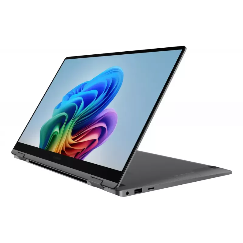 Konvertuojamas nešiojamas kompiuteris (2-in-1) Samsung Galaxy Book5 360 NP754QHA-KA4DE — Intel Core Ultra 7 258V, 15,6 col. FHD jutiklinis, 32 GB, 512 GB SSD, Wi‑Fi 7, Windows 11 Pro, pilka