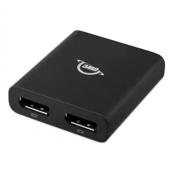 OWC Thunderbolt Dual DisplayPort Adapter USB grafikos adapteris 7680 x 4320 pikseliai Juoda