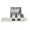 „StarTech.com“ 2 prievadų GbE SFP tinklo plokštė, PCIe 2.0 x1, Intel I350-AM2 2x 1GbE valdiklis, 1000BASE vario/šviesolaidžio, dviejų prievadų gigabito Ethernet NIC, skirta staliniams kompiuteriams/serveriams